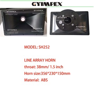 356*230*150mm ABS High-end Audio Accessories 1.5'' Plastic Speaker waveguide Professional Line Array Horn Wide Horn - Product Image 6