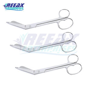 REEAX Enterprises Ciseaux orthopédiques à bandage courbés et droits en acier inoxydable Instruments chirurgicaux - Product Image 5