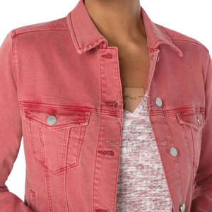 Vestes en jean légères en denim à boutons, tricotées en coton respirant, sur mesure, pour femmes, disponibles en plusieurs couleurs et tailles – Meilleures ventes - Product Image 4