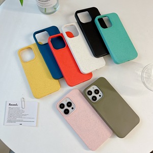 เคสกันกระแทกสำหรับ iPhone 16 15 141 13 PRO MAX พิมพ์ UV ย่อยสลายได้ทางชีวภาพฟางข้าวสาลี100% - Product Image 2