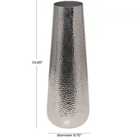 Vas Lantai Aluminium Tinggi Buatan Tangan Modern, Vas Bunga Logam Besar untuk Dekorasi Pernikahan, Pesta, Taman & Rumah