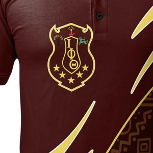 Camiseta Polo Iota Phi Theta 1963 Bordada, Fraternidad Griega, Camiseta de Manga Corta Clásica de la Liga Ivy Universitaria, Algodón Premium para Hombre - Product Image 3