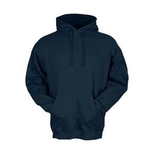 Tultex-polaire à capuche doux marine hommes poche avant mode décontracté couleur unie mâle à capuche 50% coton/50% Polyester sweat - Product Image 2