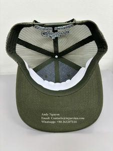 Chapeaux de camionneur unisexe à profil moyen 6 panneaux Casquettes de sport en maille de coton Logo brodé en 3D personnalisé à la mode pour l'extérieur OEM Vietnam - Product Image 5