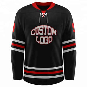 Maillot de hockey sur glace de qualité supérieure pour homme, logo personnalisé, maillot de hockey sur glace confortable grande taille à manches longues - Product Image 1