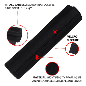 Wholesale Production Quality Custom Barbell <b>Pad</b> Barbell Custom Color High Density <b>Foam</b> Sponge Barbell Squat <b>Pads</b> - Product Image 3
