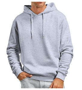 Sudadera con Capucha para Hombre, 100% Algodón, Diseño Sólido, Tejido de Punto, Cuello con Capucha y Logotipo Frontal - Product Image 2