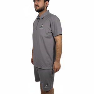 Nouveautés Tenues d'été pour hommes Mode Ensemble chemise et short rayés de haute qualité Respirant Ensembles courts en coton et polyester pour hommes - Product Image 3