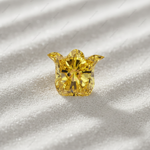 Diamantes Cultivados en Laboratorio con Certificación IGI GIA, 5 Quilates, Venta al por Mayor, Naturales, HPHT CVD, Sintéticos, Sueltos, Amarillo Fantasía, VVS VS, Corte Tulipán - Product Image 2