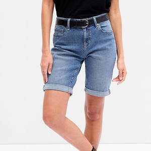 Mode nouveau Look respirant femmes jean court chaud été porter imprimé Style femmes jean court - Product Image 1