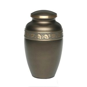 Urne funéraire en laiton artisanale pour cendres d'adultes - Exportateur en gros d'urnes commémoratives funéraires - Product Image 1