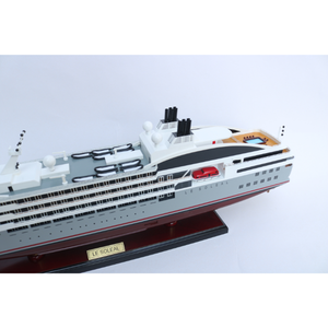 Le soleal โมเดลเรือไม้/เรือสำราญฝรั่งเศสซับใน/งานฝีมือทำด้วยมือสำหรับตกแต่ง - Product Image 3