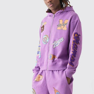 Servicio OEM, Precio Bajo, Chándal Deportivo para Hombre, Estilo Apilado, Lavado Ácido, Talla Grande, Personalizado, Superventas - Product Image 3