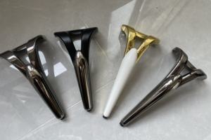 प्लास्टिक कवर प्लेट के साथ लोहे की सामग्री पैर नई डिजाइन फर्नीचर पैर - Product Image 3