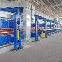 Machine de fabrication de panneaux sandwich PU PIR pour l'isolation des chambres froides avec pompe et moteur, machine de mousseuse PU automatique et continue