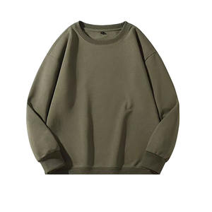 Alta calidad personalizado peso pesado 460GSM 100% algodón cuello redondo sudadera Color sólido hombres sudaderas con capucha y sudaderas - Product Image 5