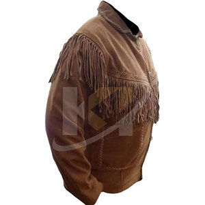 Precio al por mayor de moda de los hombres chaqueta de gamuza PU de alta calidad de los hombres de gamuza chaquetas de invierno - Product Image 3