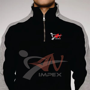 Survêtement Homme Personnalisé 2025 – Sweat à Capuche Oversize Bicolore avec Fermeture Éclair sur le Devant pour la Gym et la Détente - Product Image 4