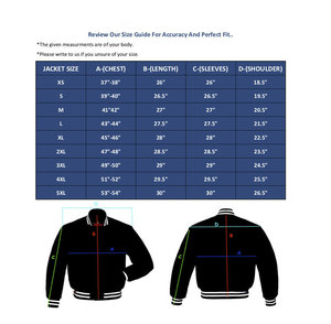 Veste universitaire brodée avec logo personnalisé pour hommes manches en cuir de laine respirante High Street CollegeBaseballjacket pour hommes - Product Image 6