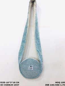 กระเป๋าคลัทช์สายเดี่ยวผ้าปอใช้ได้ทั้งชายและหญิงมีสไตล์สุดพิเศษเป็นมิตรกับสิ่งแวดล้อมอย่างยั่งยืนผ้าคอตตอนซับในลายพระจันทร์ครึ่งกล่อง - Product Image 3