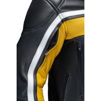 Veste en cuir de motard pour la course de motocyclePorter pour l'équitation Veste en cuir de vachette véritable Moto Racing Custom Leather Gears
