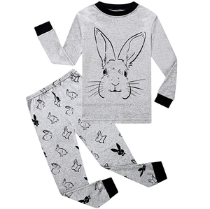 ชุดนอนผ้าฝ้ายสำหรับเด็กชุดนอนเด็ก - Product Image 4