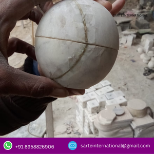 Bougeoir en pierre de marbre naturel moderne fait à la main taille personnalisée pour la décoration de la maison et du mariage pots de bougie de qualité Standard - Product Image 4