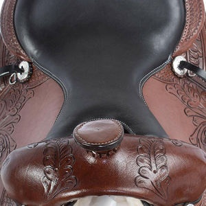 Selles de cheval robustes de haute qualité en cuir Selle de cheval occidentale Nouveau saut Contact étroit Selle de cheval en cuir d'origine - Product Image 3