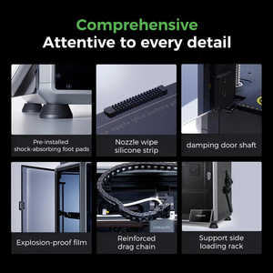 สำหรับเครื่องพิมพ์สามมิติ Creality K1C กล้อง AI ความเร็วสูง 600 มม./วินาที ระบบปรับระดับอัตโนมัติ หัวพิมพ์คาร์บอนไฟเบอร์ความแม่นยำสูง - Product Image 5