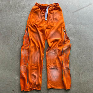 Alta calidad con capucha de invierno impreso sólido Casual Wear hombres Rhinestone chándal peso ligero superventas - Product Image 5