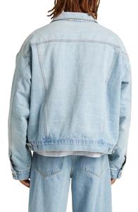 Custom Heavyweight Cotton Washed Vintage <b>Denim</b> <b>Jacket</b> <b>Kids</b> Pocket High Street Style Casual Streetwear Hooded Jeans <b>Jacket</b> New - Product Image 6
