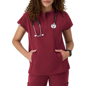 Ensembles d'uniformes personnalisés en coton et en polyester pour les infirmières et les médecins, pantalons de jogging, combinaison de gommage médical, uniforme d'hôpital, vente en gros - Product Image 1