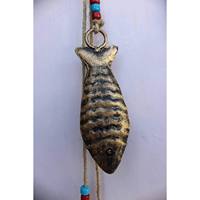 Juego de 5 Adornos de Pared de Peces de Hierro Reciclado de 78 cm, Arte Metálico Decorativo, Adorno Colgante, Decoración Náutica Costera para el Hogar y el Jardín, Regalo