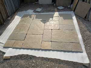 แผ่นปูพื้นหินตกแต่งลายฝรั่งเศส ทันดูร์ หินปูนสีเหลือง หนา 20/30 มม. ผิวแบบโบราณ สำหรับปูพื้นภายนอกและภายในอาคาร ลานบ้าน - Product Image 4