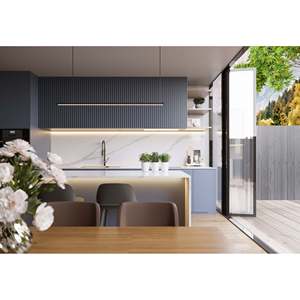Grande dalle en quartz Arabescato Unionstone, composition cristalline, imperméable, design moderne, pour application murale - Product Image 4