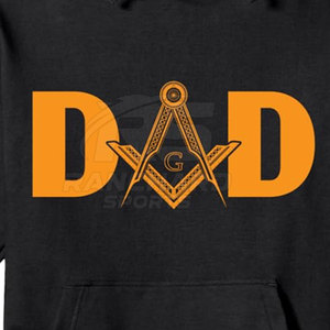 เสื้อฮู้ดผู้ชายแบบสั่งทำพิเศษลายฟรีเมสัน - ผ้าฝ้ายแท้ 100% สำหรับฤดูหนาว ลายสัญลักษณ์สมาคมฟรีเมสัน - Product Image 3