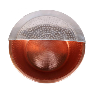 Cobre Salón pie Cuenco Mostrador Lavabo Forma redonda Artículos de baño decorativos - Product Image 6