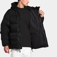 Veste matelassée d'hiver personnalisée avec logo brodé sur le devant, pour hommes et femmes, élégante, imperméable, écologique, respirante, style streetwear