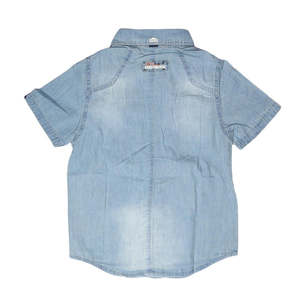 Boys <b>Half</b> Sleeves Denim <b>Shirt</b> - Light Blue - Product Image 2