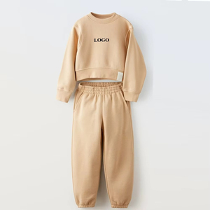 Conjunto de chándal sólido para bebé, sudadera con logotipo personalizado, conjunto de ropa para correr, conjunto de chándal para bebé - Product Image 1