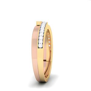 Bague de luxe en or massif 14K avec diamant certifiée IGI de haute qualité - Product Image 4
