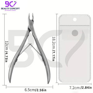 Alicates para Cutículas de Acero Inoxidable Premium, con Apertura de Mandíbula Ancha, Cuchilla Curva, Afilada y Precisa, Herramienta de Manicura y Pedicura para Zurdos - Product Image 5