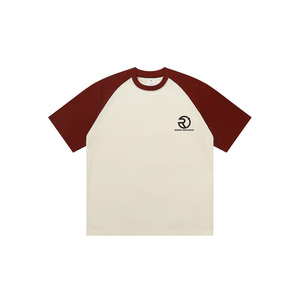 Street Fashion Color Matching Round Neck camiseta al por mayor Camiseta 100% algodón - Product Image 1