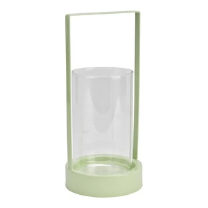 Lanterne à bougie de style nouveau avec poignée en métal pour décor côtier de maison de plage ou intérieurs de maison d'inspiration marine - Product Image 2