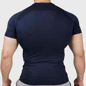 Camiseta de Compresión Deportiva para Hombre de Alto Rendimiento, Spandex/Poliéster, Sin Costuras, Transpirable, Diseño Personalizable para Entrenamiento - Product Image 6