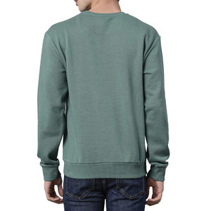 Sudaderas de Jersey de tela de algodón al por mayor sudaderas transpirables de diseño y logotipo personalizado en blanco de felpa teñida Lisa OEM - Product Image 3