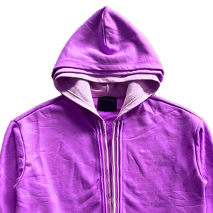 Sudadera con capucha personalizada de varias capas con cremallera, de algodón grueso y forro polar, corte regular, transpirable, para invierno, para hombre, con bolsillo triple con cremallera, de alta calidad. - Product Image 3