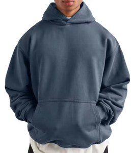 High Quality Custom Heavy Weight Winter Street Wear Knit Polyester/Cotton Blank <b>Pullover</b> <b>Men</b> Hoodie Quick Dry Breathable Pocket - Product Image 3