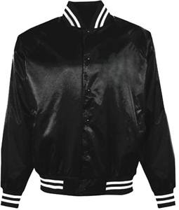 Chaqueta de bombardero Versity de satén de último diseño personalizado chaqueta de béisbol Versity de seda bordada personalizada Pakistán - Product Image 2