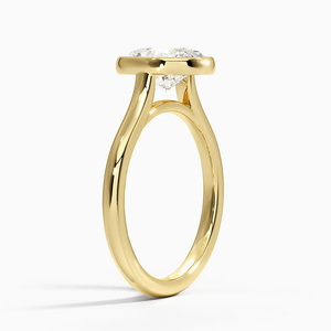 Anillo de diamante cultivado en laboratorio ovalado de 1 quilate para mujer, anillo de compromiso o promesa de Plata de Ley 925, joyería fina minimalista personalizable - Product Image 4